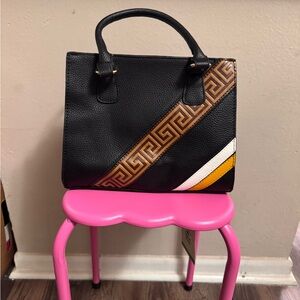 Stylish Black and Brown Handbag